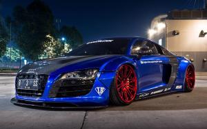 Audi R8 by Liberty Walk on PUR Wheels (LX07) 2018 года